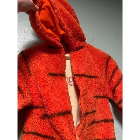 Vintage The Disney Store Kids Childrens Tigger 4-6T Orange Full Body Costume Zip - Picture 6 of 10